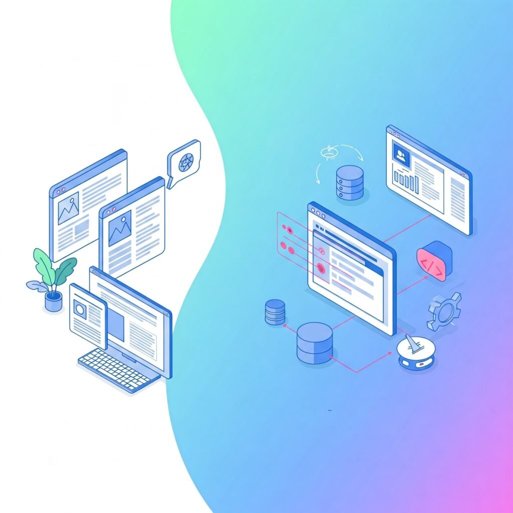 páginas web dinámicas vs estáticas